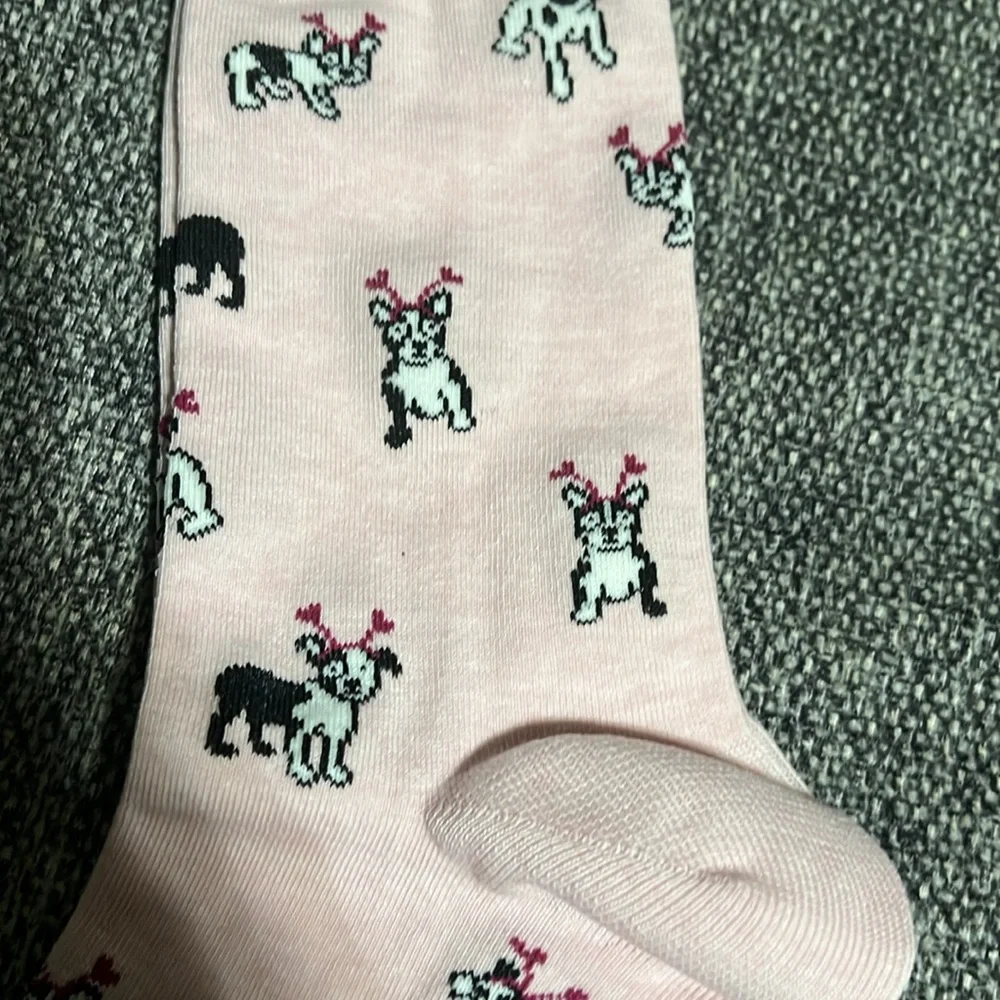 NWT J Crew Dogs with heart socks